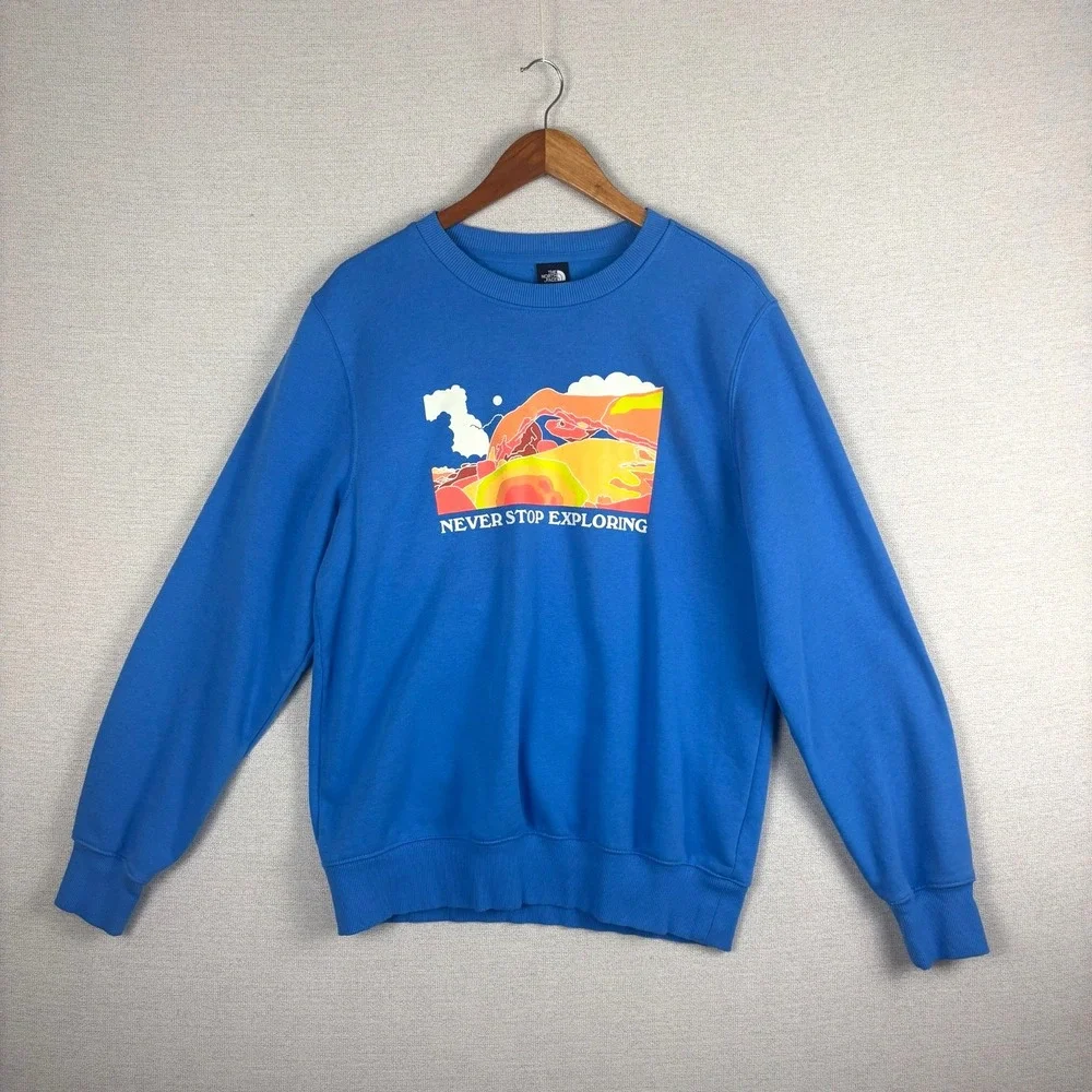 The‎ North Face Sweatshirt Mens M Places We Love Mountain Graphic